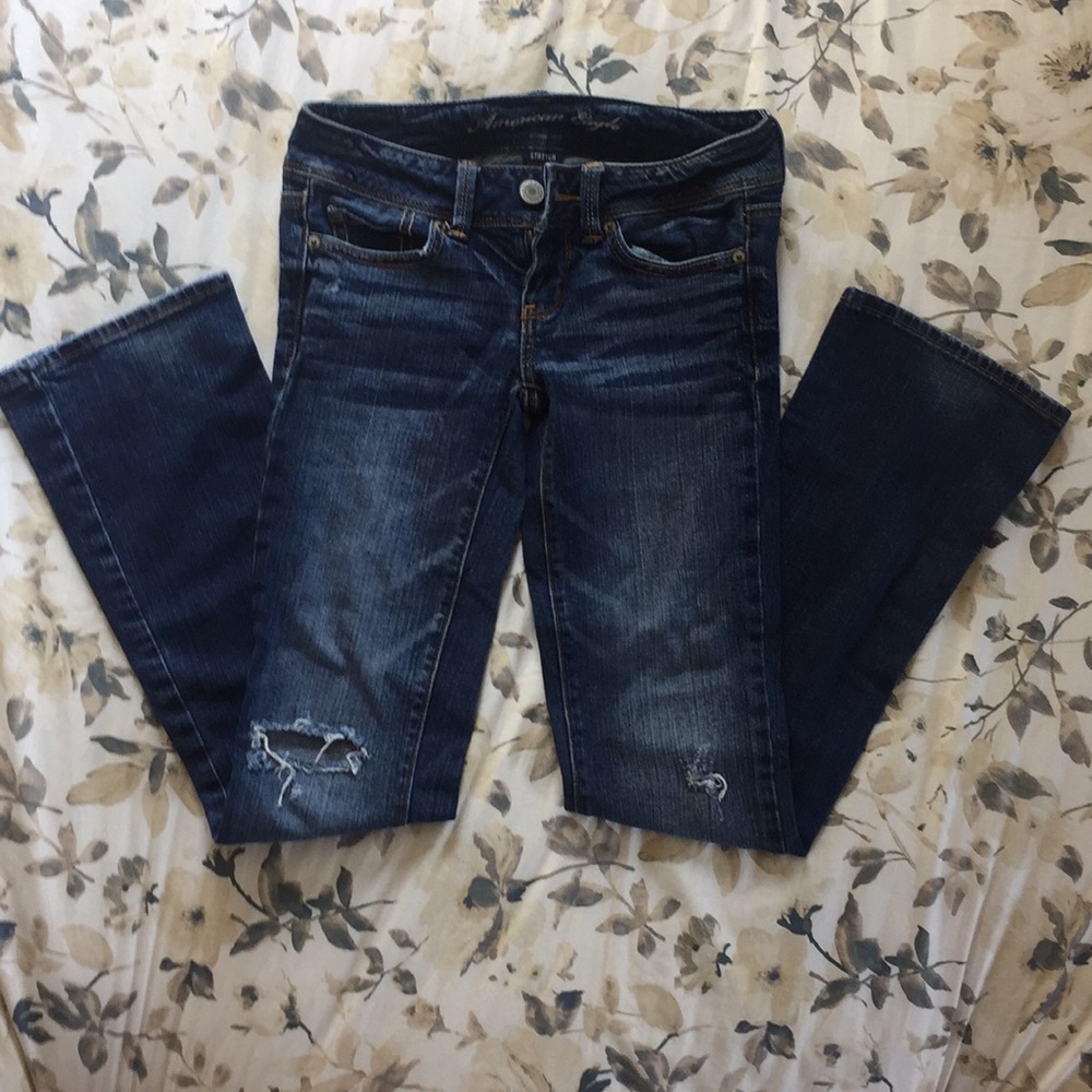🦅AMERICAN EAGLE DISTRESSED STRETCH JEANS🦅
